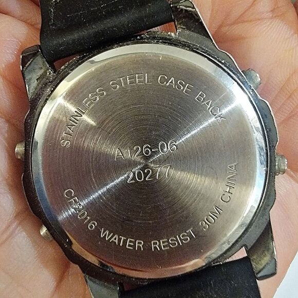 #Fossil #Digital #Chronograph Watch A126-06 | 30M Water Resistant | New Battery! - Picture 4 of 13